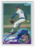 Autographed DICKIE NOLES Chicago Cubs 1983 Topps Card