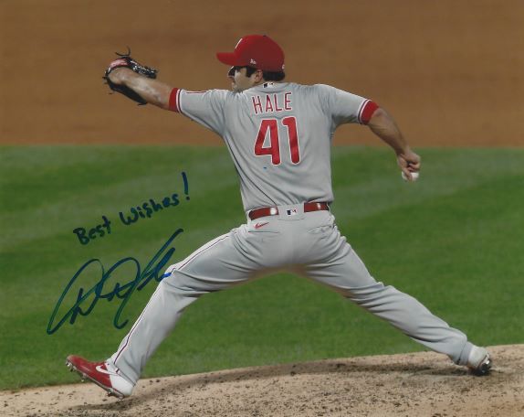 AUTOGRAPHED DAVID HALE 8X10 Philadelphia Phillies photo