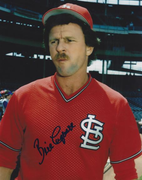 AUTOGRAPHED BILL CAMPBELL 8x10 St. Louis Cardinals Photo