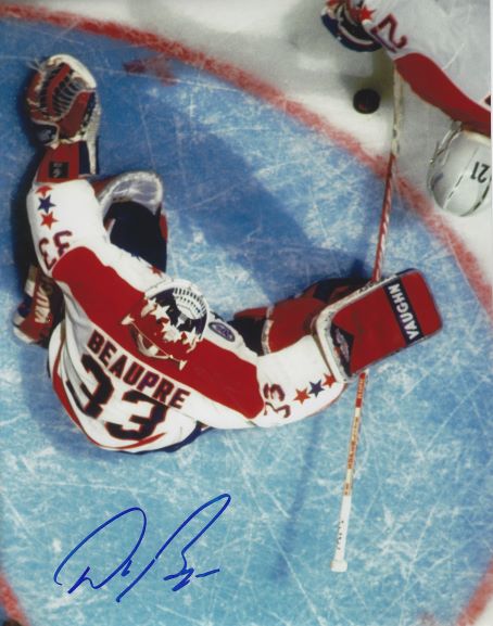 Autographed DON BEAUPRE 8X10 Washington Capitals photo