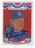 Autographed ROBIN YOUNT Milwaukee Brewers 1984 Donruss Diamond King Card