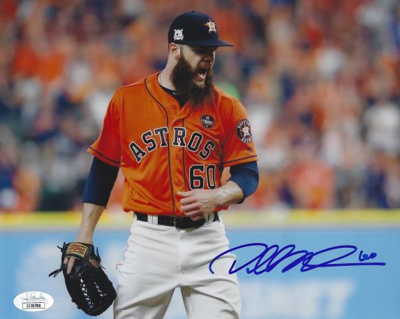 AUTOGRAPHED DALLAS KEUCHEL 8x10 Houston Astros Photo JSA