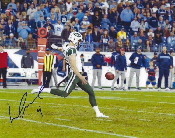 Autographed LAC EDWARDS 8x10 New York Jets photo