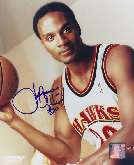 AUTOGRAPHED LAPHONSO ELLIS  8x10 Atlanta Hawks photo