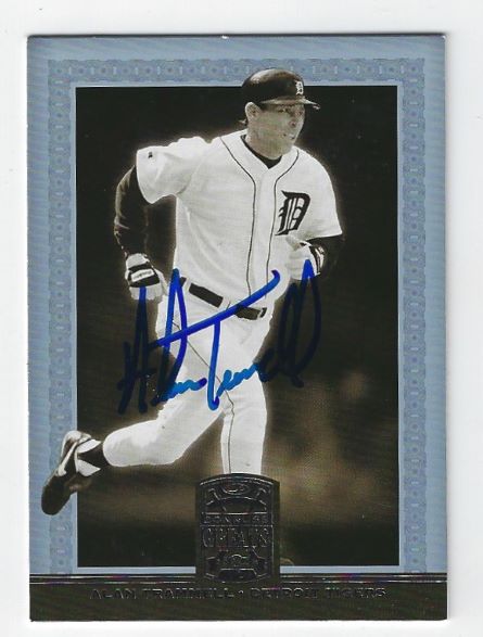 Autographed ALAN TRAMMELL Detroit Tigers 2005 Donruss Greats Card