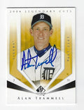 Autographed ALAN TRAMMELL Detroit Tigers 2004 Upper Deck SP Legendary Cuts Card