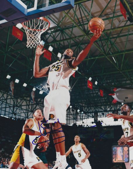 AUTOGRAPHED ERICK DAMPIER 8X10 Indiana Pacers Photo