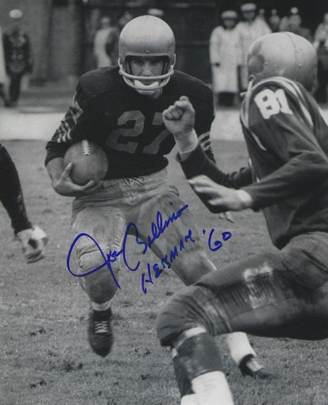 Autographed JOE BELLINO 8x10 Naval Academy "Heisman 60" Photo