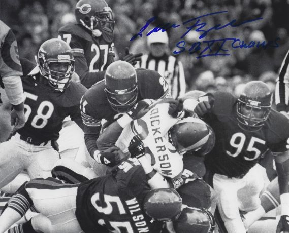 Autographed LESLIE FRAZIER 8X10 Chicago Bears Photo