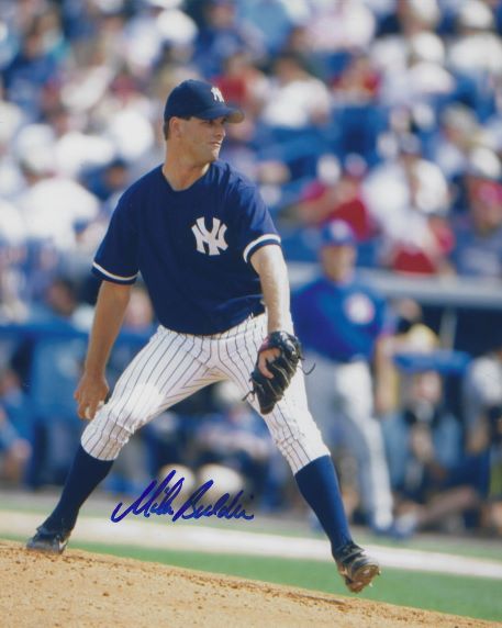 AUTOGRAPHED MIKE BUDDE 8x10 New York Yankees Photo