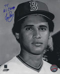 AUTOGRAPHED JUAN BENIQUEZ "75 AL Champ" 8X10 Boston Red Sox Photo