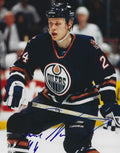 Autographed JANNE NIINIMAA 8X10 Edmonton Oilers Photo