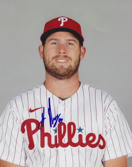 AUTOGRAPHED JAKE NEWBERRY 8x10 Philadelphia Phillies Photo