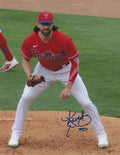 Autographed KENT EMANUEL 8X10 Philadelphia Phillies Photo