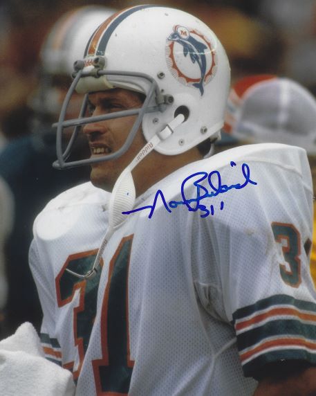 Autographed NORM BULAICH 8X10 Miami Dolphins photo