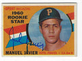 Autographed JULIAN JAVIER Pittsburgh Pirates 1960 Topps Card