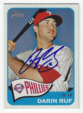 Autographed DARIN RUF Philadelphia Phillies 2014 Topps Heritage Card #255