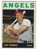 Autographed LEE THOMAS Los Angeles Angels 1964 Topps Card