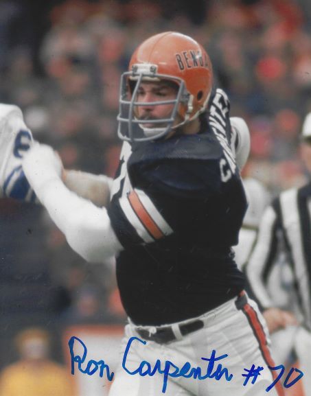 Autographed RON CARPENTER 8x10 Cincinnati Bengals Photo