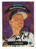 Autographed DAVID NIED Colorado Rockies 1993 Donruss Diamond King