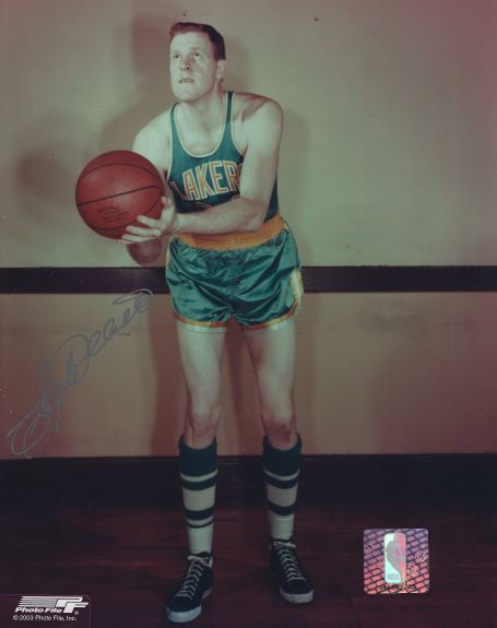 Autographed  CLYDE LOVELLETTE 8X10 Minneapolis Lakers Photo