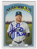 Autographed JAKE FRALEY Seattle Mariners 2021 Topps Heritage Card #625