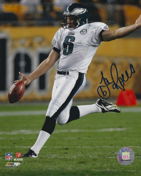 Autographed SAV ROCCA 8X10 Philadelphia Eagles Photo