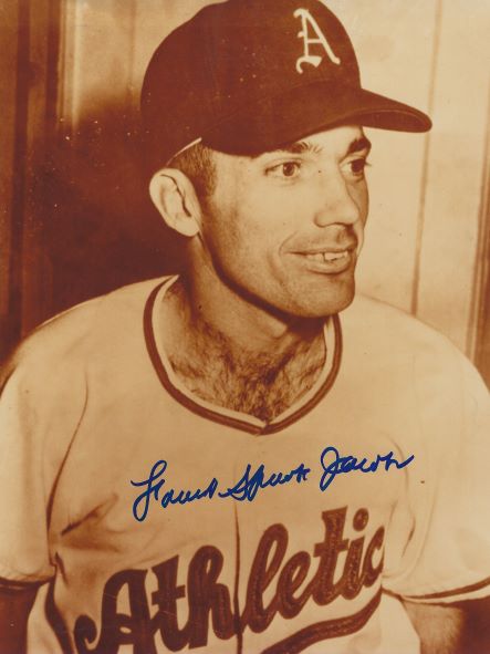 AUTOGRAPHED FORREST SPOOK JACOBS 8x10 Philadelphia A's Photo