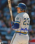 AUTOGRAPHED JOEY MEYER 8X10 Milwaukee Brewers Photo