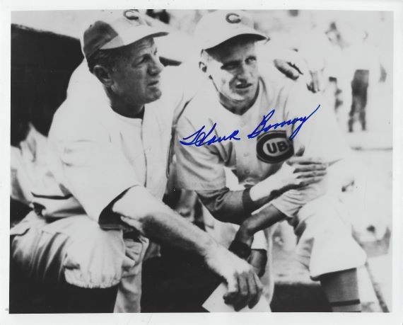 AUTOGRAPHED HANK BOROWY 8X10 Chicago Cubs Photo