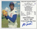 Autographed FERGIE JENKINS 8x10 HOF Induction Day Card