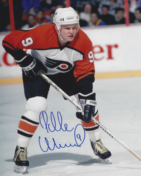 Autographed PELLE EKLUND 8X10 Philadelphia Flyers Photo