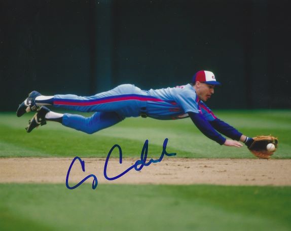 AUTOGRAPHED 8x10 CASEY CANDAELE Montreal Expos Photo