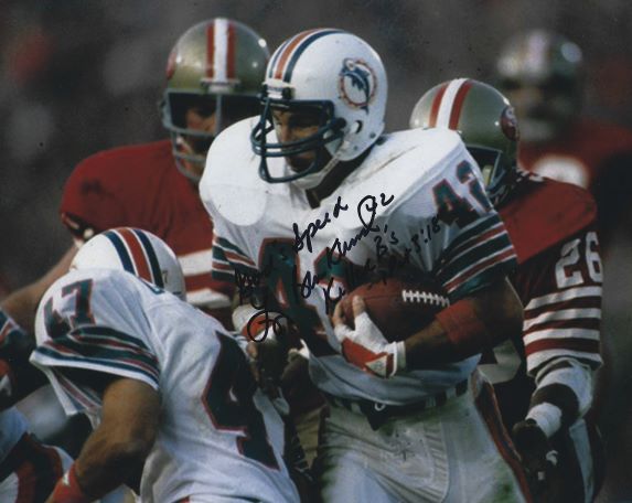 Autographed LYLE BLACKWOOD 8x10 Miami Dolphins photo