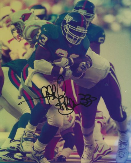 Autographed  GARY BROWN  8x10 New York Giants photo