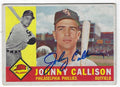 Autographed JOHNNY CALLISON Philadelphia Phillies 1960 Topps Card