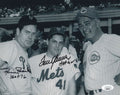 Autographed TOM SEAVER &amp; ROBIN ROBERTS Mets and Phillies 8X10 photo JSA