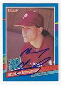 Autographed MICKEY MORANDINI Philadelphia Phillies 1991 Donruss Card