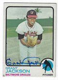 Autographed GRANT JACKSON Baltimore Orioles 1973 Topps Card