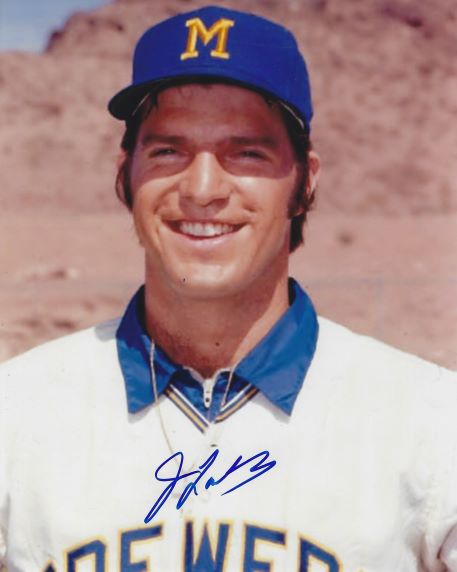 AUTOGRAPHED JOE LAHOUD 8X10 Milwaukee Brewers Photo