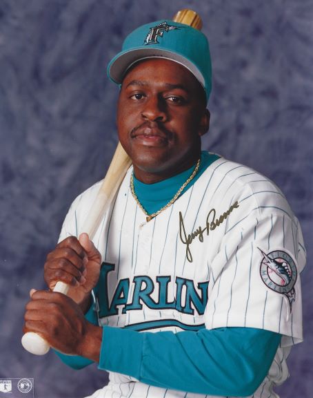 AUTOGRAPHED JERRY BROWNE  8x10 Florida Marlins Photo