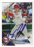 Autographed TOMMY JOSEPH  Philadelphia Phillies 2016 Topps Card
