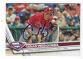 Autographed CESAR HERNANDEZ Philadelphia Phillies 2017 Topps Card
