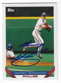 Autographed MICKEY MORANDINI Philadelphia Phillies 1993 Topps Card