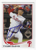Autographed TYLER CLOYD Philadelphia Phillies 2013 Topps Card