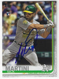 Autographed NICK MARTINI Oakland A's 2019 Topps Card