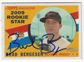 Autographed BRAD BERGESEN Baltimore Orioles 2009 Topps Heritage Card #522