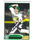 Autographed JARROD PARKER Oakland A's 2012 Topps Card