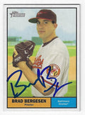 Autographed BRAD BERGESEN Baltimore Orioles 2010 Topps Heritage Card