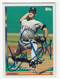 Autographed ANDY ASHBY San Diego Padres 1994 Topps Card